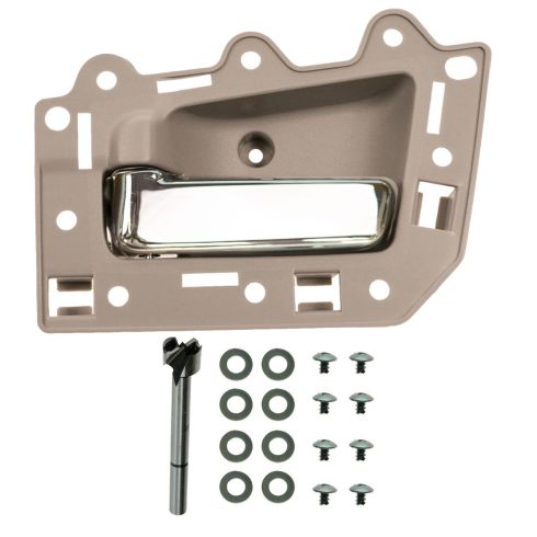 05-10 Jeep Grand Cherokee Front Inner Beige & Chrome Door Handle Repair Kit LF