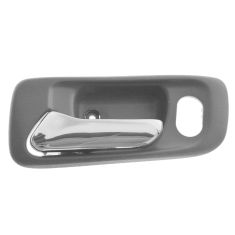 98-02 Honda Accord 4dr; 99-04 Odyssey w/Pwr Locks Front Gray w/Chrome Lever Inside Door Handle LF