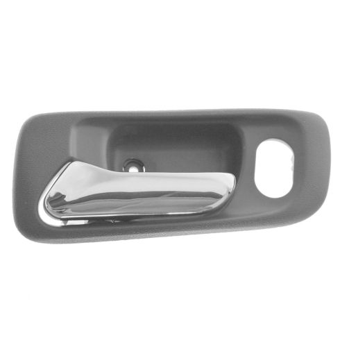 98-02 Honda Accord 4dr; 99-04 Odyssey w/Pwr Locks Front Gray w/Chrome Lever Inside Door Handle LF