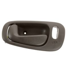 98-02 Toyota Corolla, Chevy Prizm (w/Manual Windows w/Power Locks) Front Brown Inside Door Handle LF