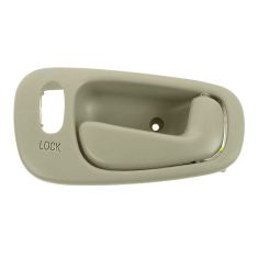 98-02 Toyota Corolla, Chevy Prizm (w/Manual Windows w/Power Locks) Front Beige Inside Door Handle RF