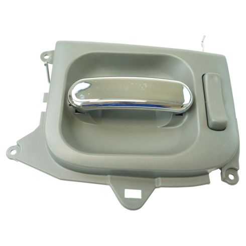 02-05 Kia Sedona Sliding Inner Chrome & Gray Door Handle Assy RR