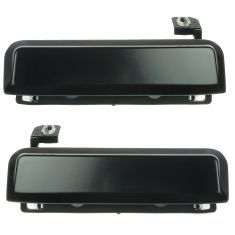 1979-93 Ford Exterior Door Handle Black Steel Pair