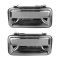 Door Handle Outer Rear Chrome Pair