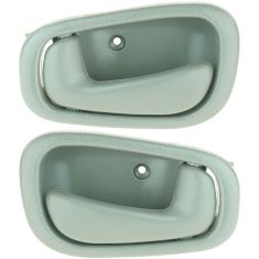 98-02 Corolla Prizm Door Handle Int Gray Manual Lock Pair