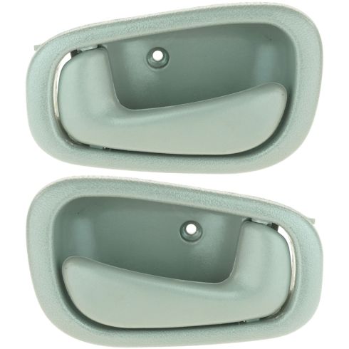98-02 Corolla Prizm Door Handle Int Gray Manual Lock Pair