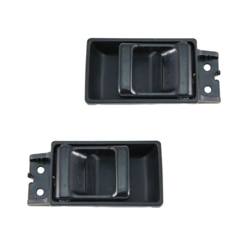 86-95 Nissan Pickup Door Handle Inside Blk Pair