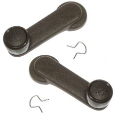 82-86 Nissan Sentra B11 Window Crank Handle Brown Pair