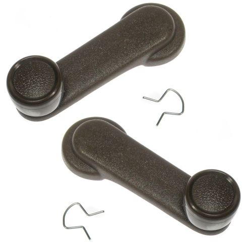 82-86 Nissan Sentra B11 Window Crank Handle Brown Pair