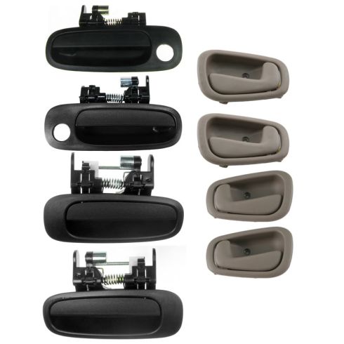 98-02 Toyota Corolla Inner (Tan) & Outer Door Handle (SET of 8)