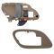 95-02 Chevy GMC C/K PU SUV Inside Door Handle & Bezel TAN Set LH