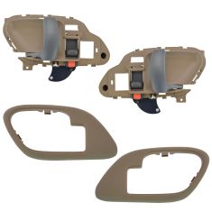 95-02 Chev PU Truck Int Door Handles & Bezels TAN Pair