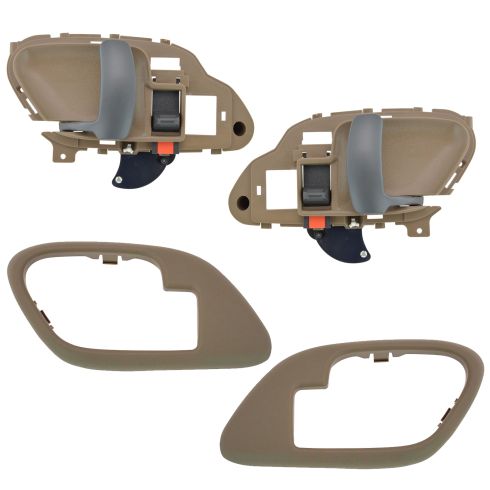 95-02 Chev PU Truck Int Door Handles & Bezels TAN Pair