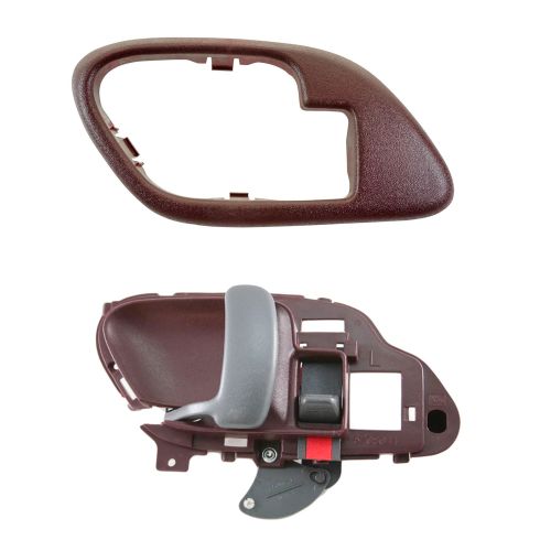 95-02 Chev PU Truck Int Door Handle & Bezel Red LH Set