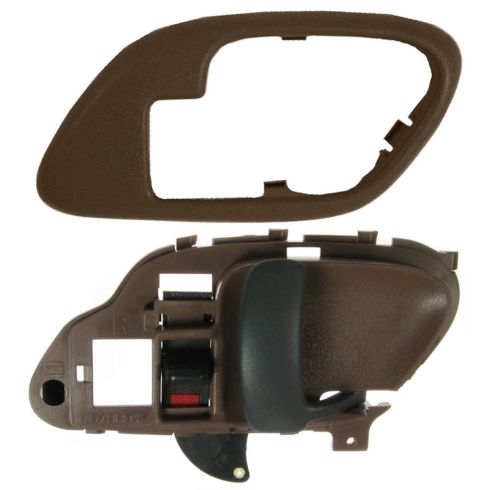 1995-02 Chev PU Truck Int Door Handle & Bezel Brown RH Set
