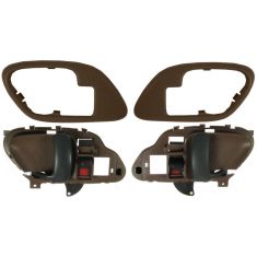 95-02 Chev PU Truck Int Door Handle & Bezel Brown Set PAIR