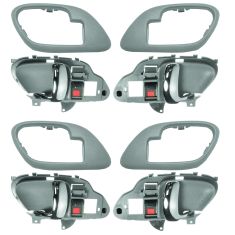 95-02 Chev PU Truck Int Door Handle & Bezel Gray & Chrome Set of 4