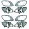 95-02 Chev PU Truck Int Door Handle & Bezel Gray & Chrome Set of 4