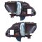 1995-02 GM Door Handle Inside Red & Chrome PAIR