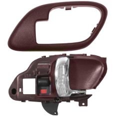 1995-02 Chev PU Truck Int Door Handle & Bezel Red & Chrome RH Set