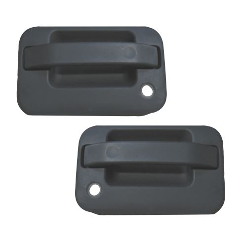 04-11 Ford F150 Door Handle Outside Front w/o Keyless Entry Pad PAIR