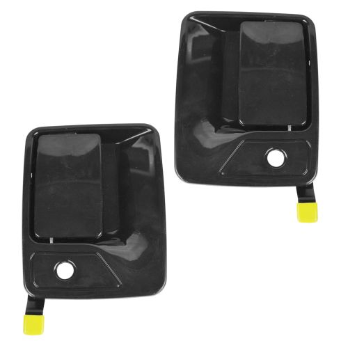 1999-09 Ford Super Duty PU Smooth Black Outside Door Handle Front PAIR