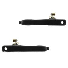2002-06 Honda CR-V Black Outside Door Handle Front PAIR