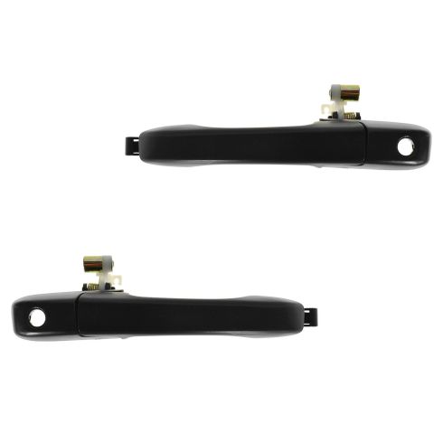 2002-06 Honda CR-V Black Outside Door Handle Front PAIR