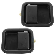 97-06 Jeep Wrangler Full Door Outside Black Door Handle PAIR