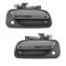 1993-98 Toyota T100 Front Outside Door Handle Black w/Chrome Lever PAIR