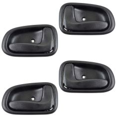 93-97 Toyota Corolla Inside Door Handle Black Set of 4