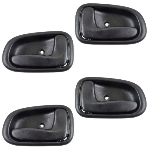 93-97 Toyota Corolla Inside Door Handle Black Set of 4