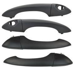 00-06 BMX X5 Front & Rear Black Outside Door Handle Kit (4pc)