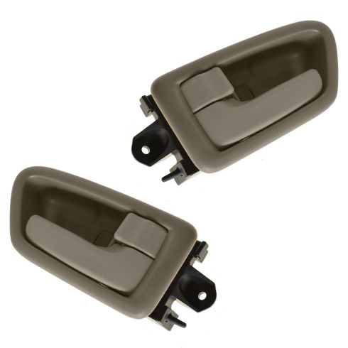 97-01 Toyota Camry Tan Inside Door Handle & Bezel Set PAIR