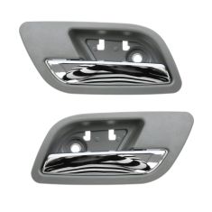 07-12 GM Full Size PU & SUV Rear Door Inside Handle (Titanium & Chrome) PAIR