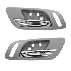 07-12 GM Full Size PU & SUV w/Htd Seat & w/o Memory Frnt Door Inside Handle (Titanium & Chrome) PAIR