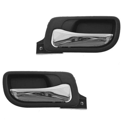 03-07 Honda Accord Sedan Rear Inside Black Door Handle PAIR