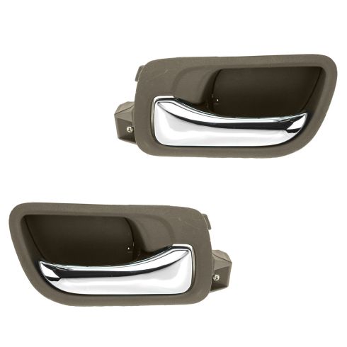 03-07 Honda Accord Sedan Front Inside Taupe Door Handle PAIR