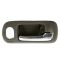 01-05 Honda Civic Sedan w/Pwr Locks Front Inner Chrome & Brown Door Handle PAIR