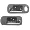 01-05 Honda Civic Sedan w/Power Locks Front & Rear Inner Chrome & Taupe Door Handle (Set of 4)