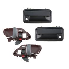 95-01 Chevy GMC Truck Red Inside & Outside Door Handle (Set of 4)