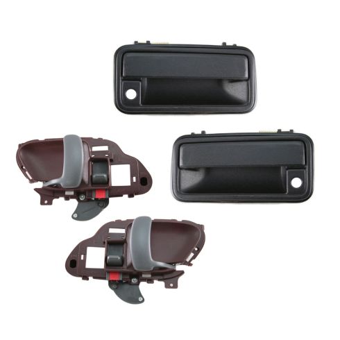 95-01 Chevy GMC Truck Red Inside & Outside Door Handle (Set of 4)