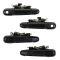 91-94 Toyota Tercel Front & Rear Exterior Black Door Handle (Set of 4)