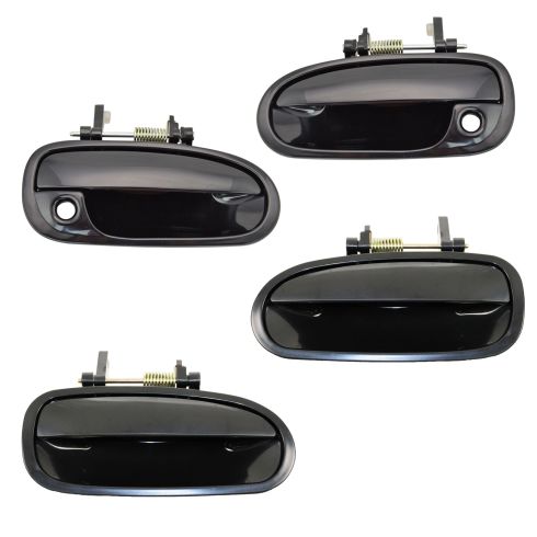 96-00 Honda Civic (Japan Built) Front & Rear Black Outside Door Handle (Set of 4)