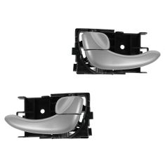 02-04 Infiniti I35; 02-03 Nissan Maxima Inside Silver Door Handle PAIR