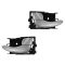 02-04 Infiniti I35; 02-03 Nissan Maxima Inside Silver Door Handle PAIR