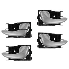 02-04 Infiniti I35; 02-03 Nissan Maxima Inside Silver Door Handle SET of 4