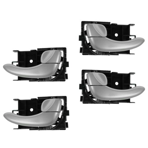 02-04 Infiniti I35; 02-03 Nissan Maxima Inside Silver Door Handle SET of 4