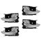 02-04 Infiniti I35; 02-03 Nissan Maxima Inside Silver Door Handle SET of 4