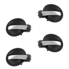 05-08 300; 06-08 Charger; 05-06 Magnum Inner (Gray Bezel w/Chrome Lever) Door Handle (Set of 4)